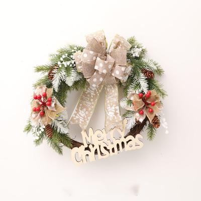 China PVC+ Iron Wire Christmas Decoration Ensures Rattan Home Decor Christmas Hangers Premium Artificial Green PVC Christmas Tree Garland for sale