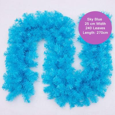 China Wholesale PVC Party Supplies Tinsel Garland Fashion Artificial Christmas Wreath Wall Decoration Wire Gold Wreath By Xmas for sale