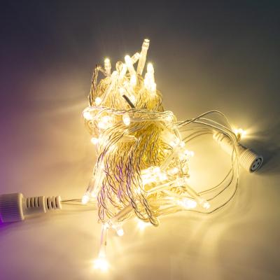 China Static Controller to Operate 7 Light Effects 10m String Warm White Led Lights Decoration Festival Party Decor DIY Christmas Tree Ornaments for sale