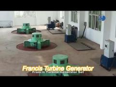 100kw~70mw francis turbine generator high water head and low flow