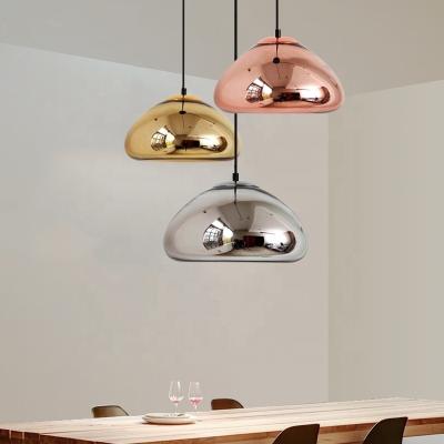 China Mini modern modern art decor hanging pendant light fixtures switch led chandeliers bedside e27 ceiling pendant chrome lamp for sale