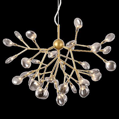 China Modern Creative Modern Linear Hanging Pendant Lamp Led Gold Metal Black Ceiling Lights Firefly Indoor Chandelier for sale