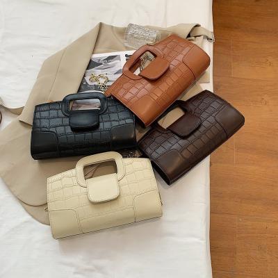 China Handbags for Women Crocodile Pattern Croc-Copy Ladies Wholesale Handbags Chain Purses and Leather Handbags for Women for sale