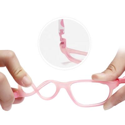 China 2021 New Design Customized Flexible Glass Elastomer Kids Optical Frame Kids Glass Frames Nylon Frames for sale