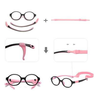 China High Quality Soft Custom Logo Kids Optical Frames Rubber Safe For Children Low MOQ Medical Flexible Children Optical Eyewear In Stock for sale