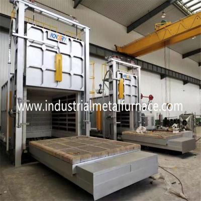 China Medium Sized 950 Degree Trolley Car Bottom Furnace , Heat Treatment Furnace 2 Zones for sale