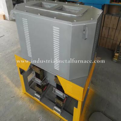 Κίνα Two Chamber Induction Copper Melting Furnace Industrial For Gravity Casting 380V προς πώληση