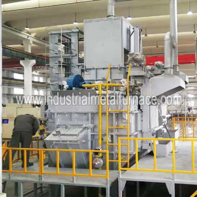 China Industriële het Aluminium Smeltende Oven Met gas van 250kg/H Cntinuous, de Smeltende Oven van het Aluminiumschroot Te koop