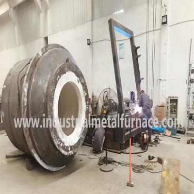 China Low Loss Aluminum Melting Furnace With Tilting Structure for sale