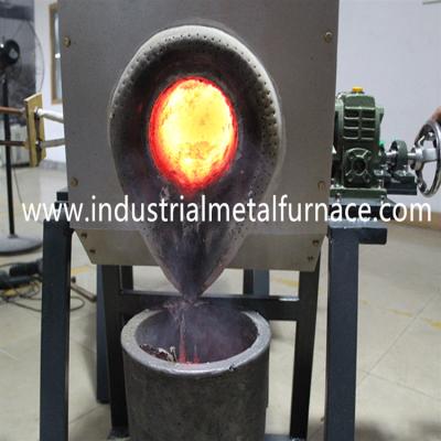 China Acería de acero del horno fusorio de la inducción industrial de 15KW 3KG de frecuencia media en venta