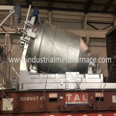 中国 5000KG Rotary Gas Fired Melting Furnace , Industrial Metal Melting Furnace 販売のため