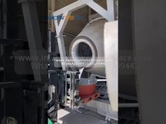 5000KG Gas Fired Rotary Industrial Aluminum Melting Furnace for ingot making