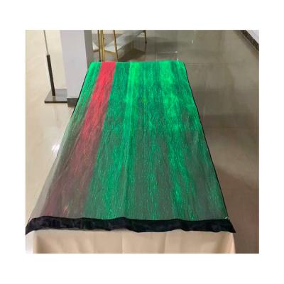 China Custom Design Set Christmas LED fiber optic Table Cloth Sublimation Waterproof Handmade Customized Dye for sale