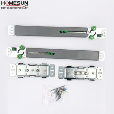 China Modern Wooden Sliding Door Mechanism Soft Closing System Damper Aluminum Closer Buffer and Adjustable Wardrobe for sale