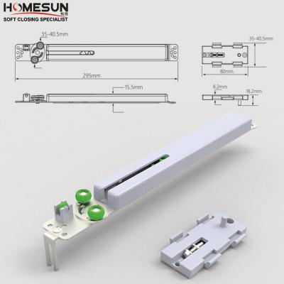 China Traditional Soft Closing Mechanism Wardrobe Soft Close Gas Spring Buffer Adjustable for sale