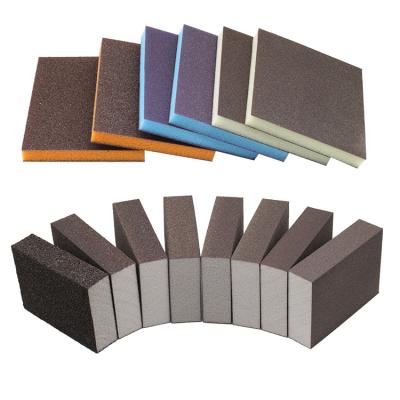 China Grinding Water foam sand block polishing 70*100*25mm sponge block for sale