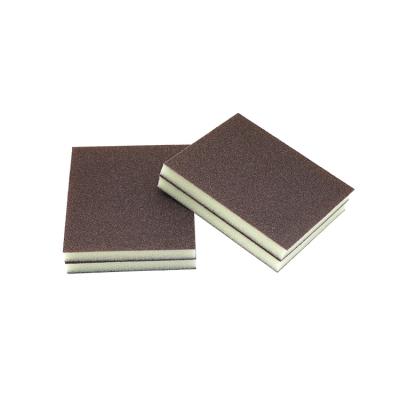 China Grinding Brown 120*100*12mm alumina emery sponge sanding sandpaper Carpentry furniture hardware accessories polishing polishing for sale