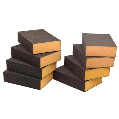 China Dry and wet dual use distortion does not break skin Wholesale dry and wet dual-purpose wear-resistant elastic sponge sand block for sale