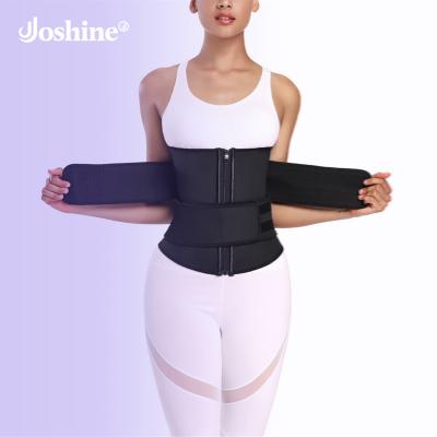 China Antibacterial Plus Size Women Slimming Sheath Double Layer Hooks And Firm Zipper Control Custom Trainer Best Waist Belt Sweat Belly Belt for sale