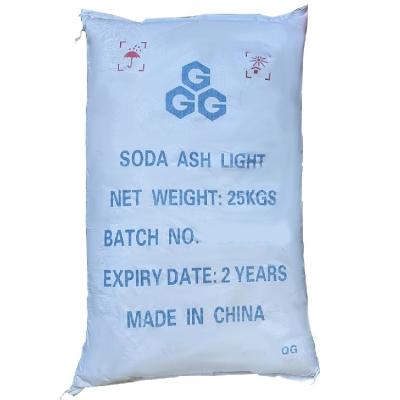 China 99% Soda Ash Light, White Powder Sodium Carbonate CAS Number 497-19-8 for sale