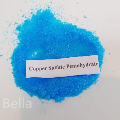 China Cristales azules para sulfato de cobre Pentahidrato para la industria de electroplataje Aditivos para piensos CAS 7758-99-8 en venta