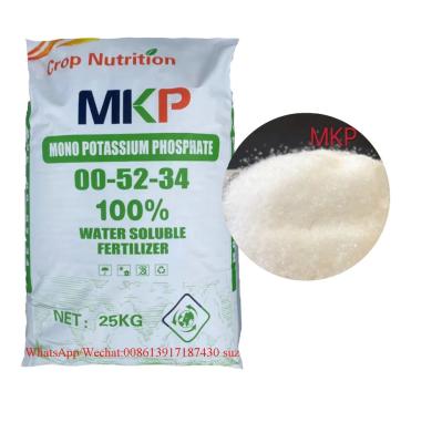 China 100% Water Soluble Monopotassium Phosphate / MKP 0-52-34 With A PH Value Of 4.5 for sale