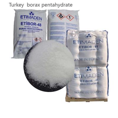 China 990,9% marca ETI Penthidrato granular de bórax para la fabricación de vidrio y cerámica en venta