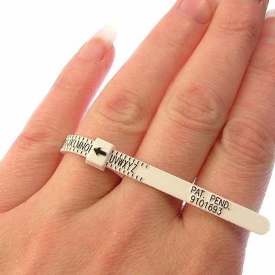 China Wholesale High Performance Factory Plastic Jewelry USA Ring Sizer Finger Measuring Tool for sale