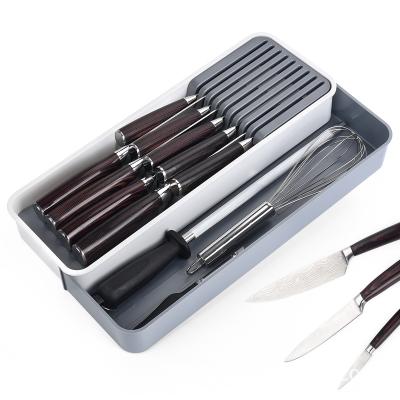 China Detachable Rack Kitchen Knife Storage Box Knife Drawer Knife Detachable Holder for sale