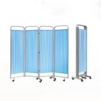 China Modern Folding Hospital Ward And Medical Instrument Equipment Hospital Ward Screen 4 Times Screen for sale