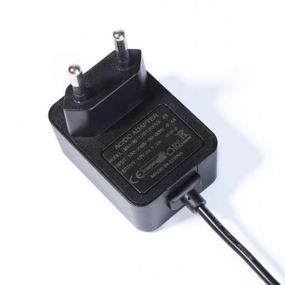 China 12W Europe 3.5mm MX12W6 Adapter 5V 9V 12V 15V 18V 400mA 1000mA 0.1A AC/DC Adapter Power Supply Charger for sale