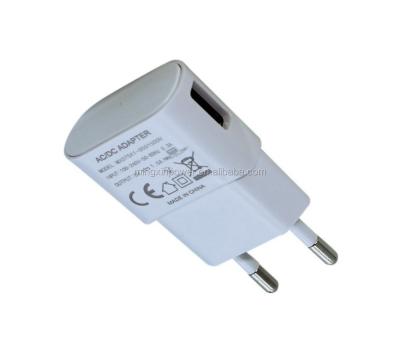 China Travel mobile charger plug OEM US/EU port single usb wall charger for Samsung/mobile phone /cellphone for sale