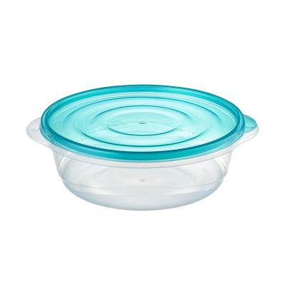 China Sustainable 1.3L PP Clear Plastic Take Alongs Food Storage Container With Airtight Lids for sale