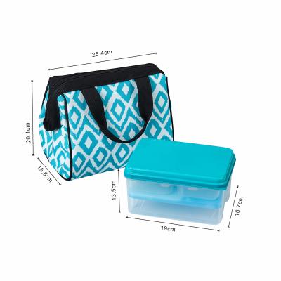 China Freshness Preservation Food Container Set Leakproof Locking Lids Insulated Lunch Bag With Ice Pack for sale