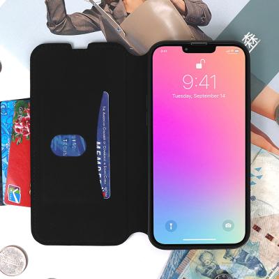 China Anti-fall Smart Slim Soft Suede Leather Flip Case For iPhone 13 Pro Max Flip Cover Case For iPhone 13 Pro for sale