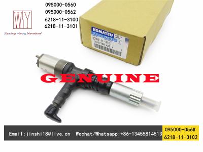 China Denso Genuine and New Fuel Injector 095000-056# 095000-0560 095000-0562 for Komatsu 6218-11-3100 6218-11-3101 6218-11-31 for sale