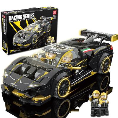 China Toy Factory Wholesale Diecast Plastic Bricks Toys Packing Sports Car Building Block for sale