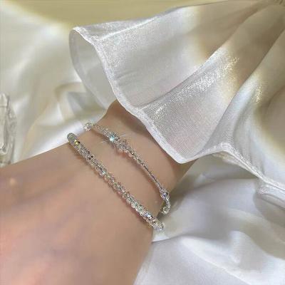 China Unique Design FASHIONABLE Vershal D-1 Crystal Beads Bracelet Adjustable Brilliant Bracelet for Women Fashion Jewelry for sale