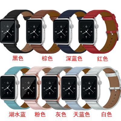 China Watch strap Vintage Leather Bands Compatible With Apple Watch,Vintage Brown Strap Replacement Wristband For Iwatch Series 4 3 2 1 for sale