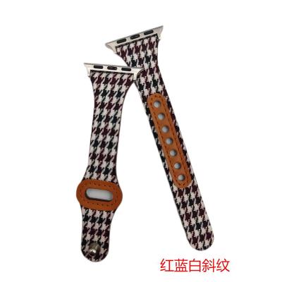 China Cowhide leather Applicable to all kinds of smart watches, denim, canvas and leather apple strap factory in China customized strap for sale