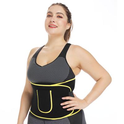 China Fat Burning Slimming Corset Women Waist Trainer Sweat Neoprene Weight Loss Belt Sauna Shapewear Body Shaper Cincher Strap With Pouch for sale