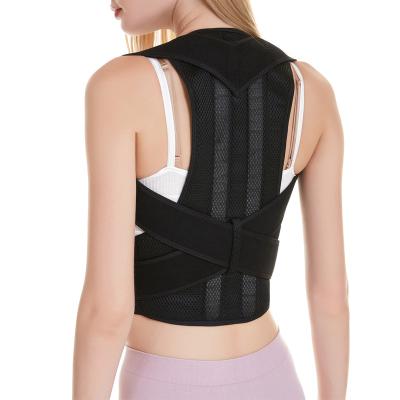 China Back Support Belts Custom Steel Comfortable Posture Corrector Elastic Band Back Brace Back Support Belt Brace Back Vest Support Belt for sale