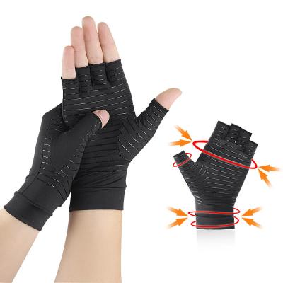 China 1 Pairs Arthritis Compression Gloves Joint Pain Relief Unisex Men Women Anti-Slip Copper Gloves Therapy Gloves for sale