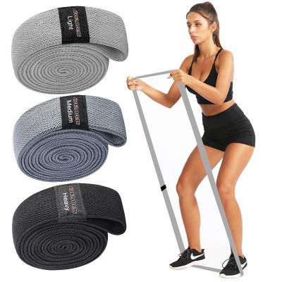 China 2021 New Full Body Exercise OEM ODM Resistance Bands Customized Long Fabric Resistance Bands for sale