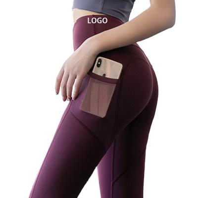 China Women's High Waist Trainer Running Trouser Fitness Gym Butter Soft Gaiters Workout Breathable Exercise Gaiters for sale