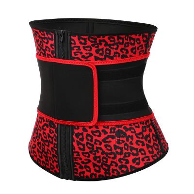 China Slim Back Support Body In Running Trainer Squat Band Waist Belt Neoprene Waist Trimmer Support Sportdeep New Running Leopard for sale