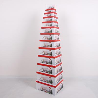 China Rectangle Handmade Christmas Boxes Packaging For Gifts With Lids for sale