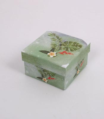 China Handmade Cute Small Product Green Packaging Square Custom Gift Box For Baby Toy for sale