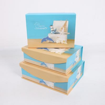 China Recyclable Paperboard Book Shaped Style Gift Box Packaging With Magnetic Lid for sale