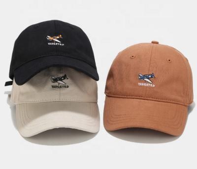 China Custom COMMON Cotton Dad Hats With Logo Baseball Flat Cap for sale